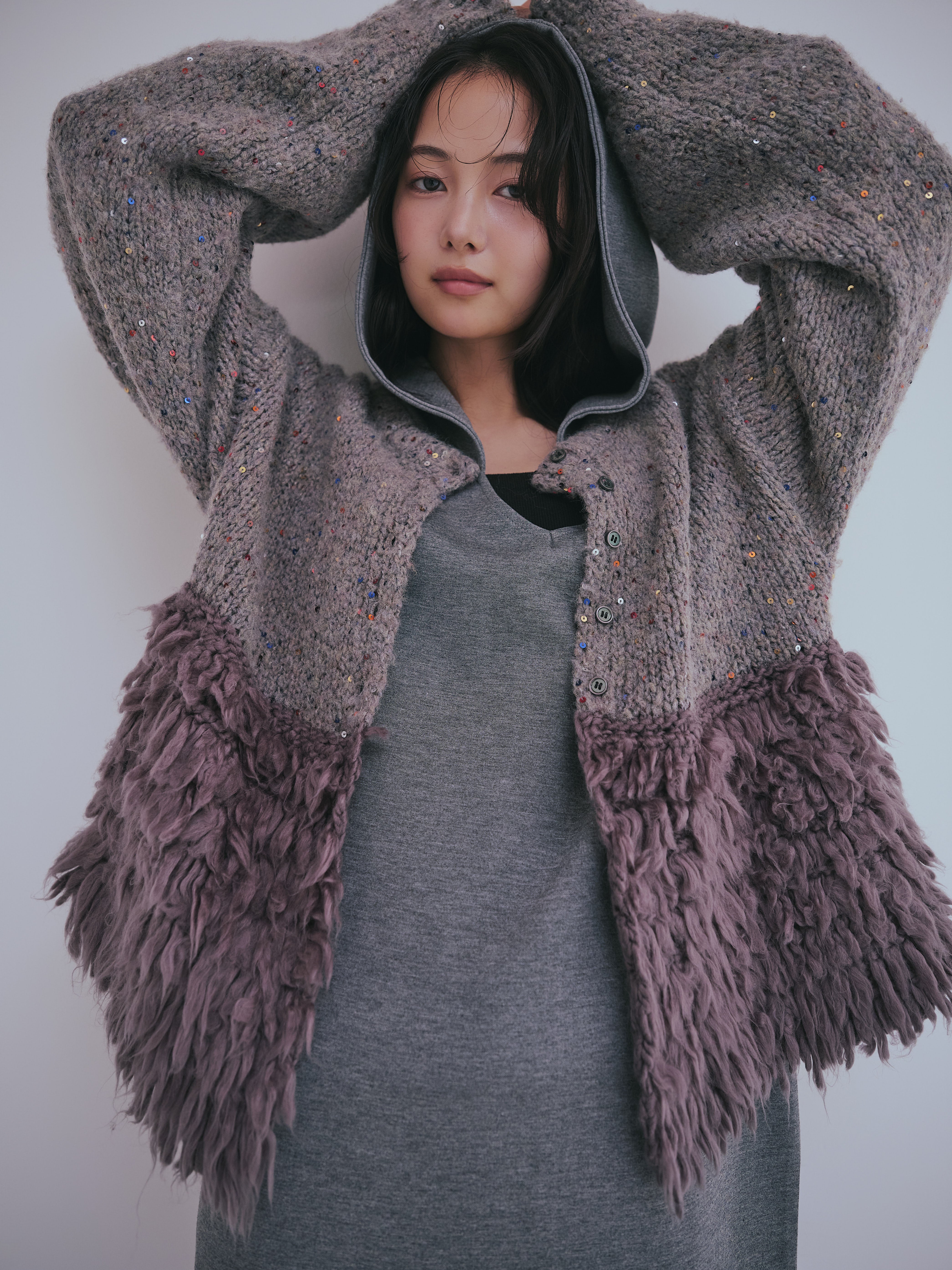 fringe design gritter knit – andequal