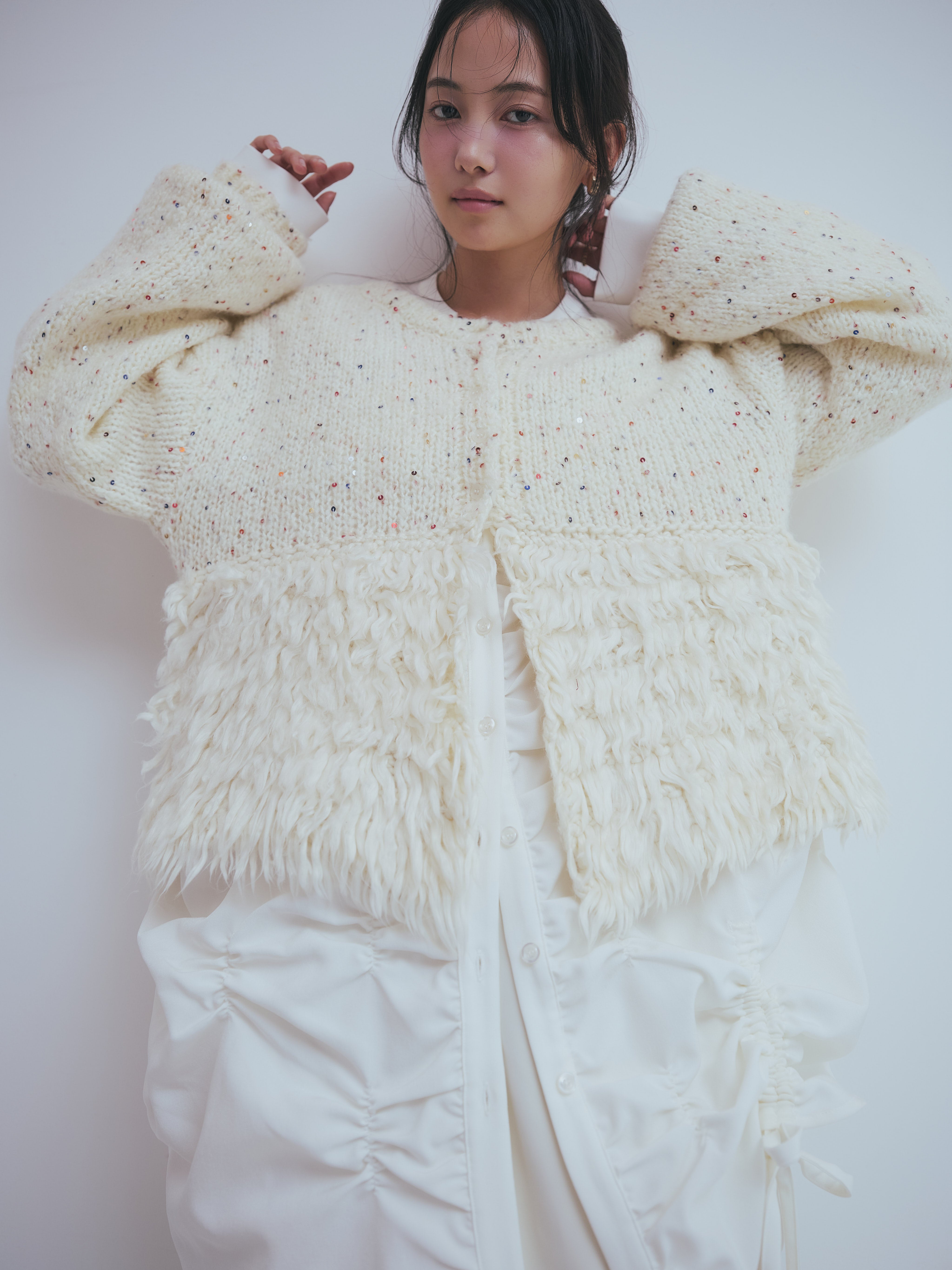 fringe design gritter knit – andequal