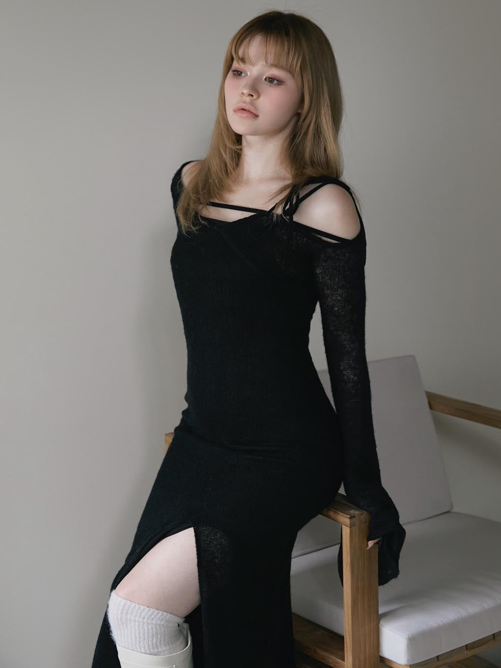 ANDMARY】Lamia knit set dress