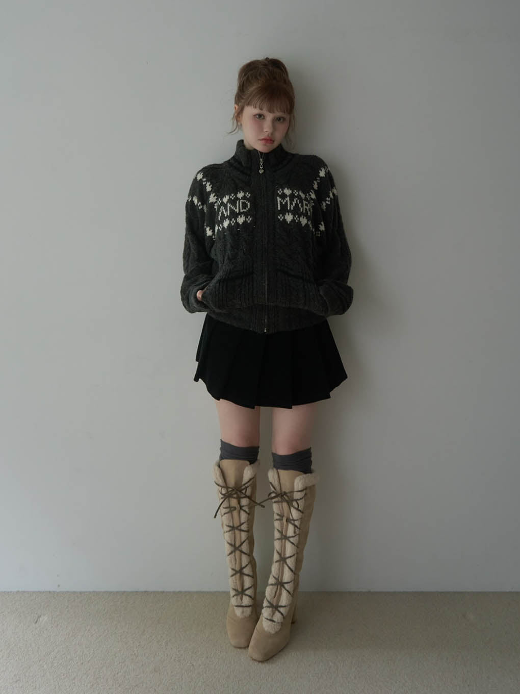 ANDMARY】Rosalia lace up boots