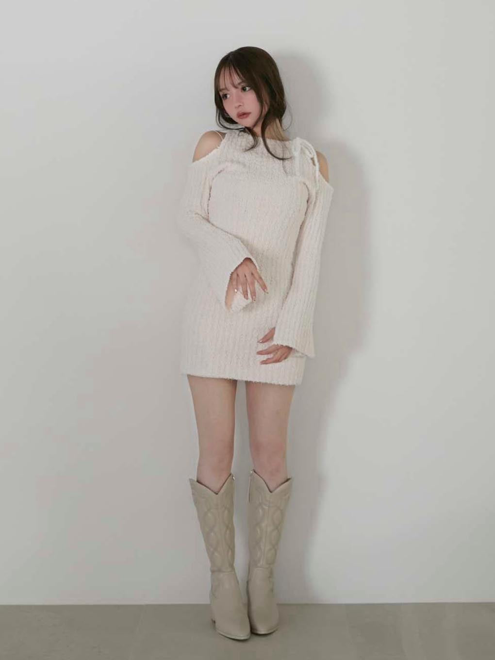 ANDMARY】Nora knit mini dress