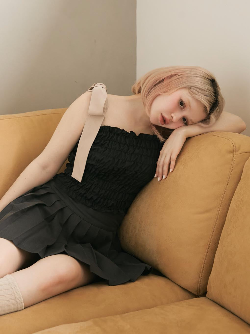 ANDMARY】May shirring tops