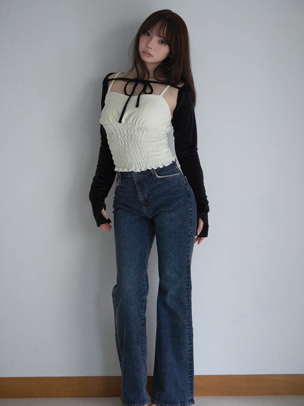 ANDMARY】Mei shirring tops