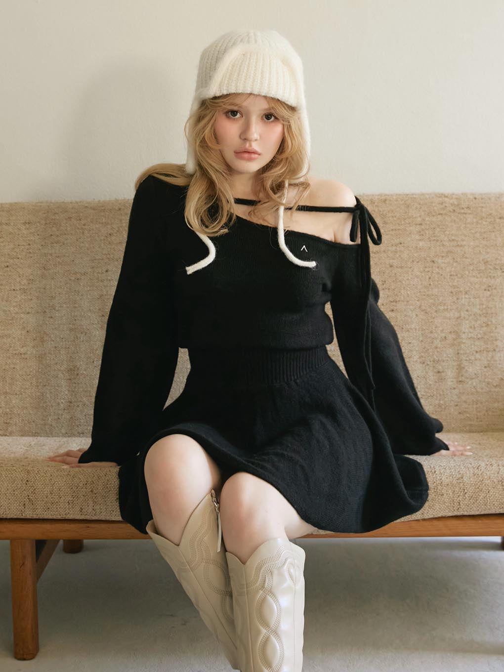 ANDMARY】Rhoda flare mini dress