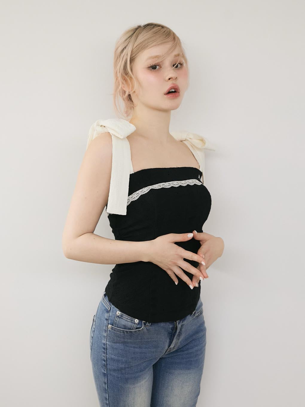 ANDMARY】Samantha ribbon tops