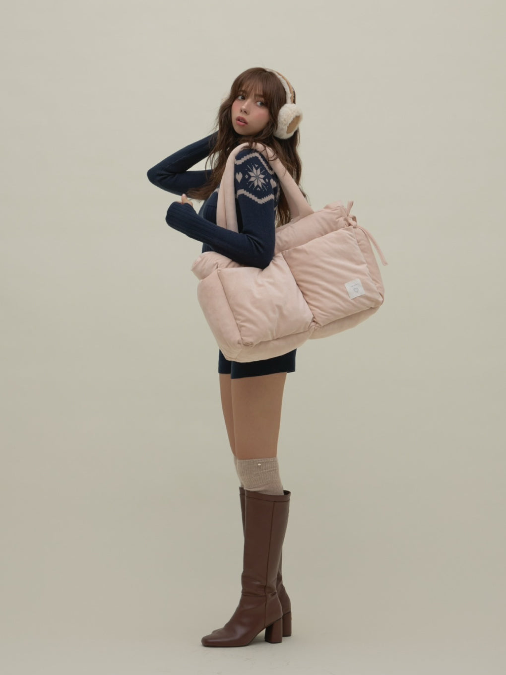 ANDMARY】Mary quilting suede bag