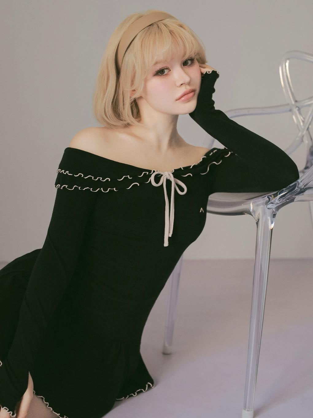 ANDMARY】Betty frill mini dress