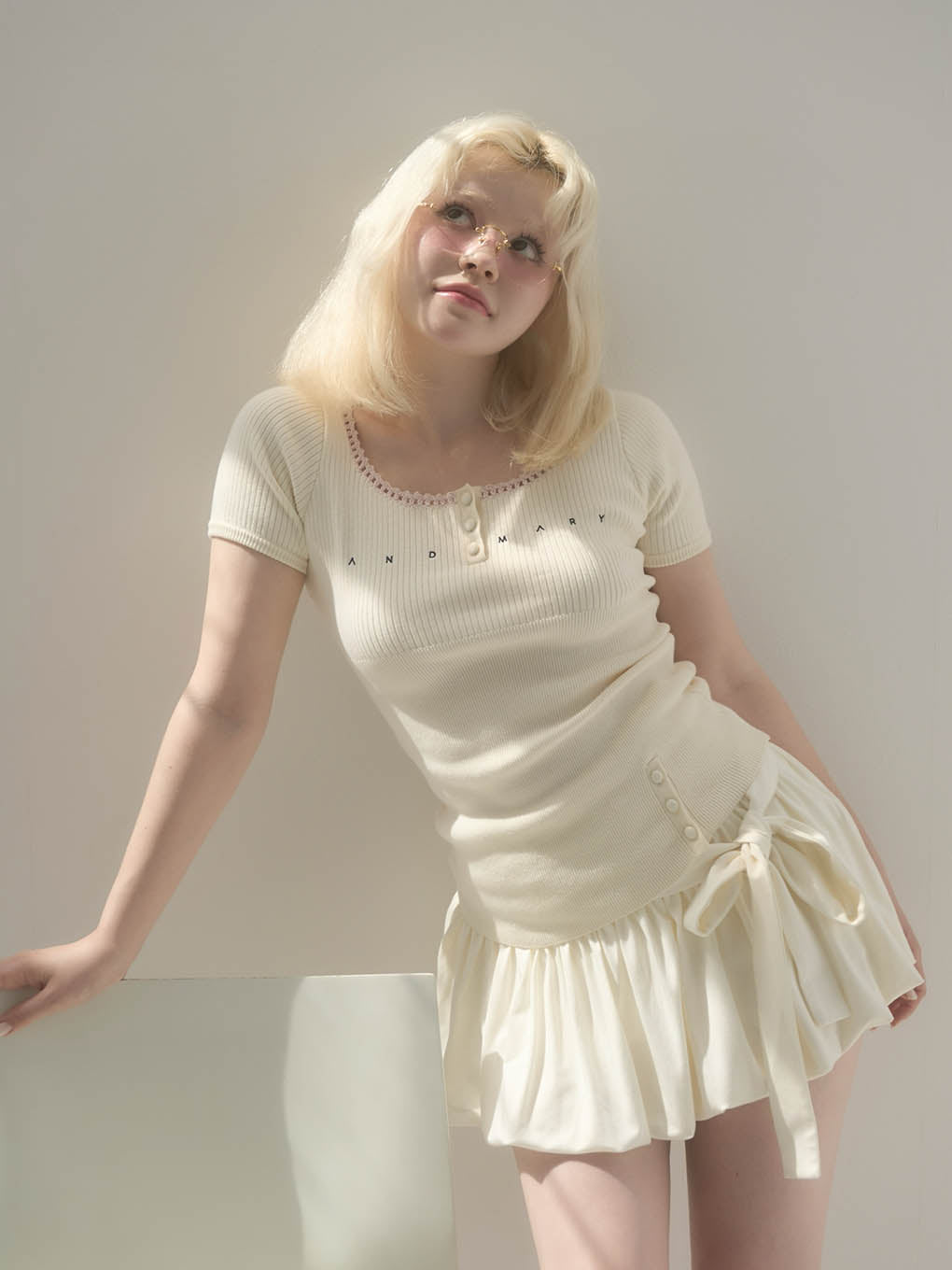 Lacey mary logo tops