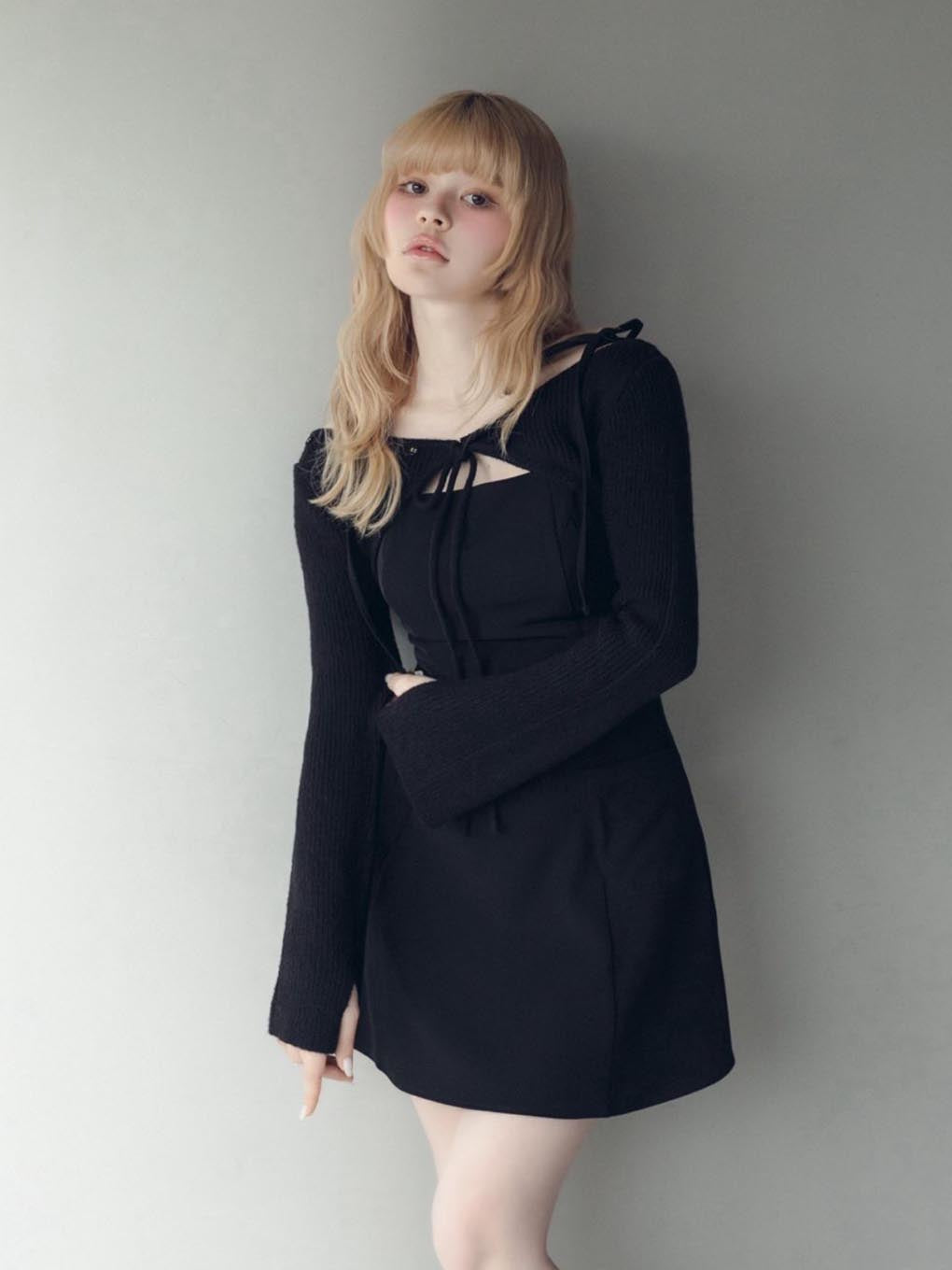ワンピース andmary Aine set mini dress Black M ワンピース andmary