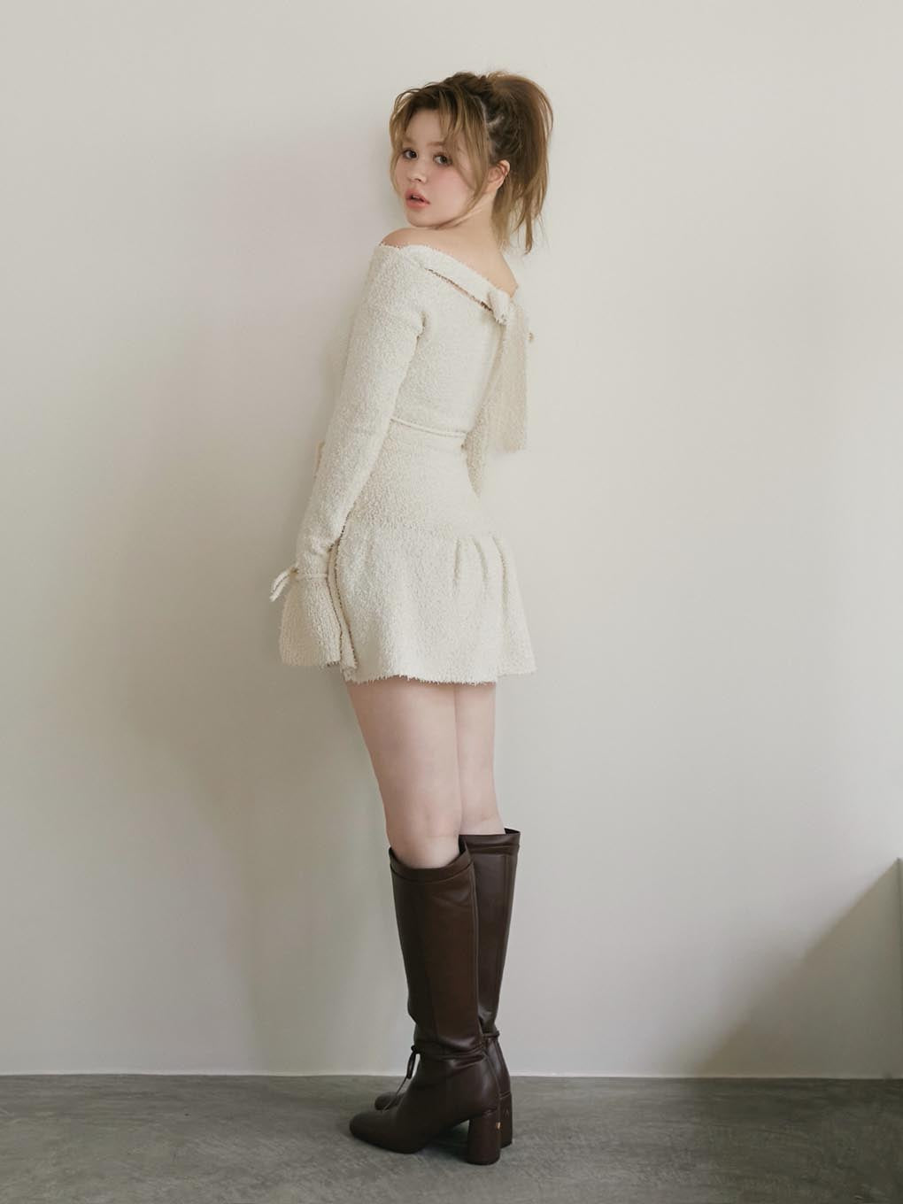 ANDMARY】Sailor knit mini dress