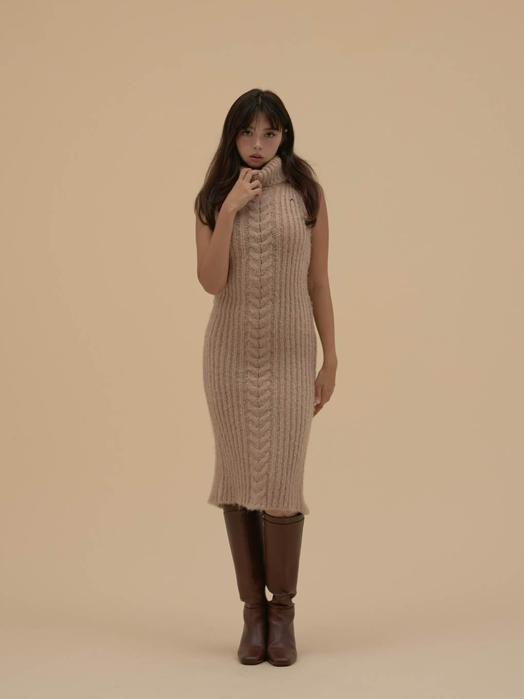 ANDMARY】Jose knit cardigan set dress