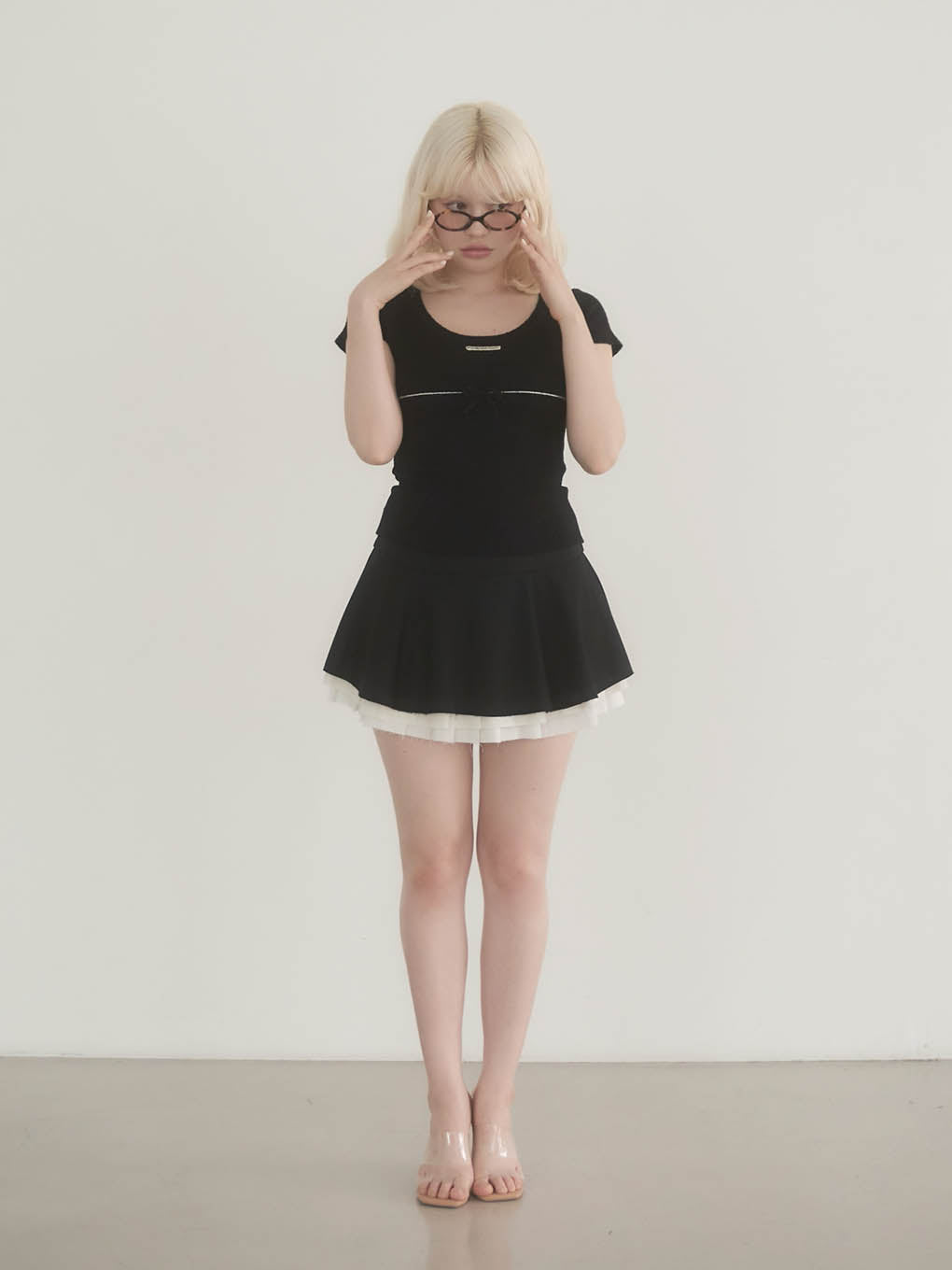 ANDMARY】Putty ribbon tops