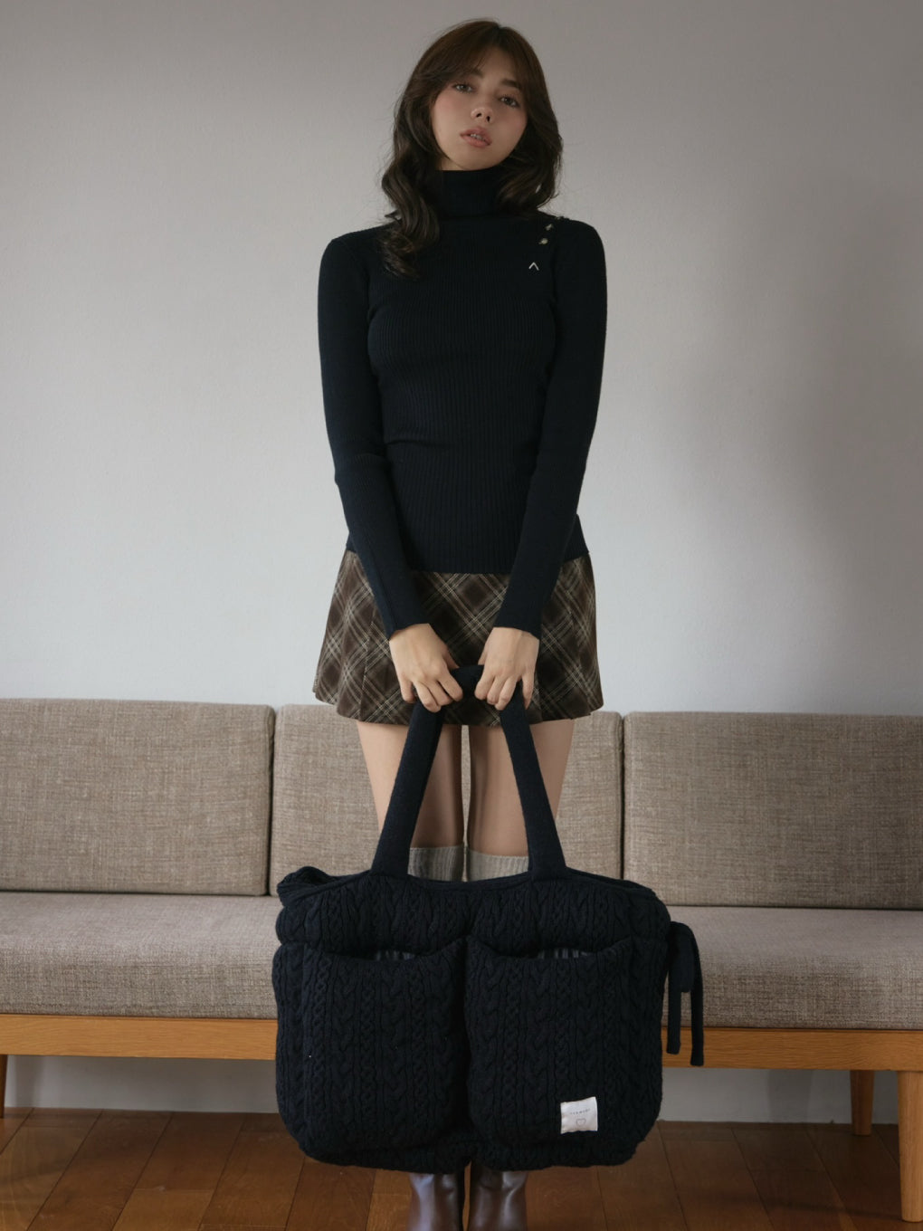 ANDMARY】Mary quilting knit bag