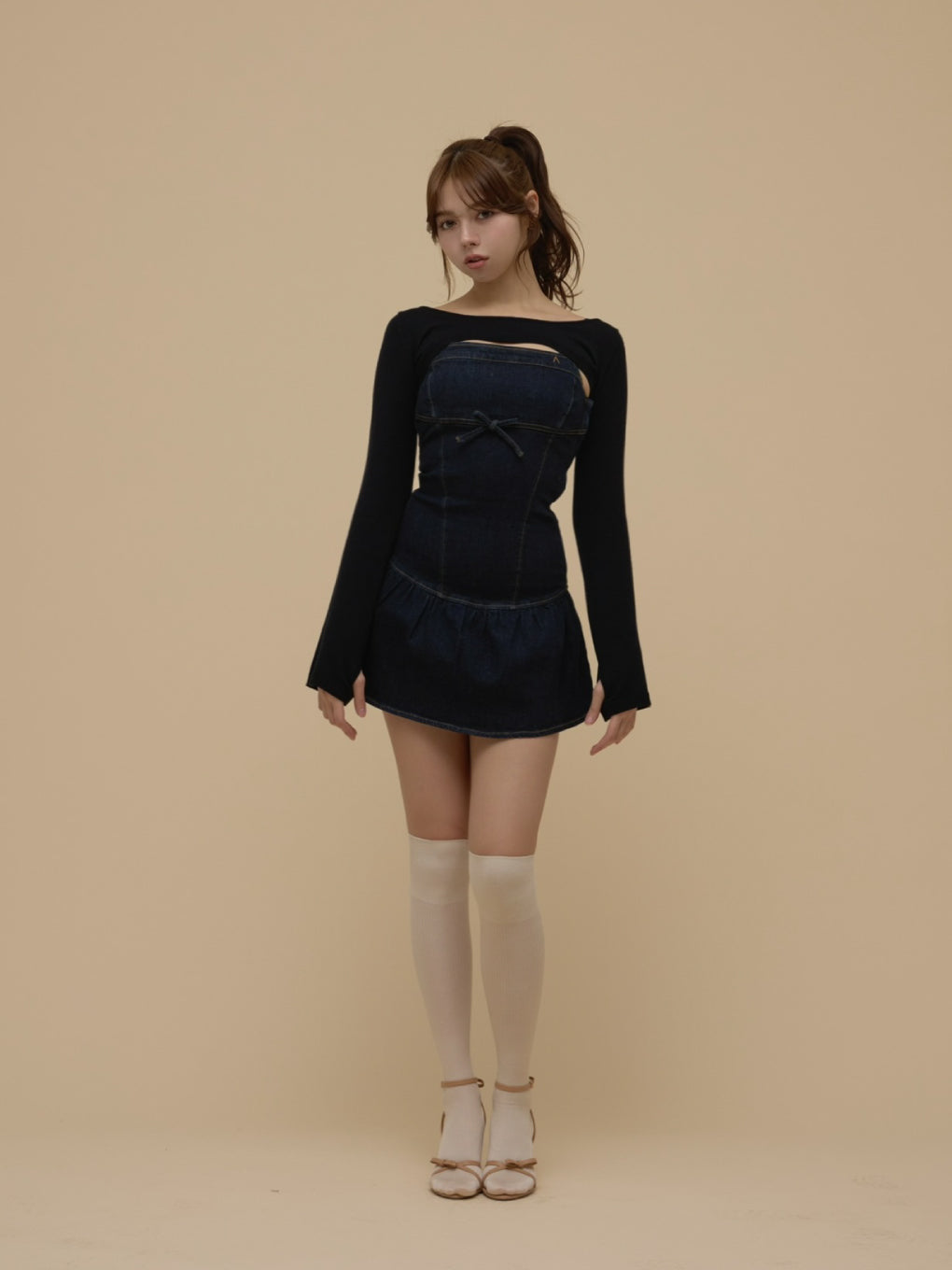 ANDMARY】Bonnie denim mini dress