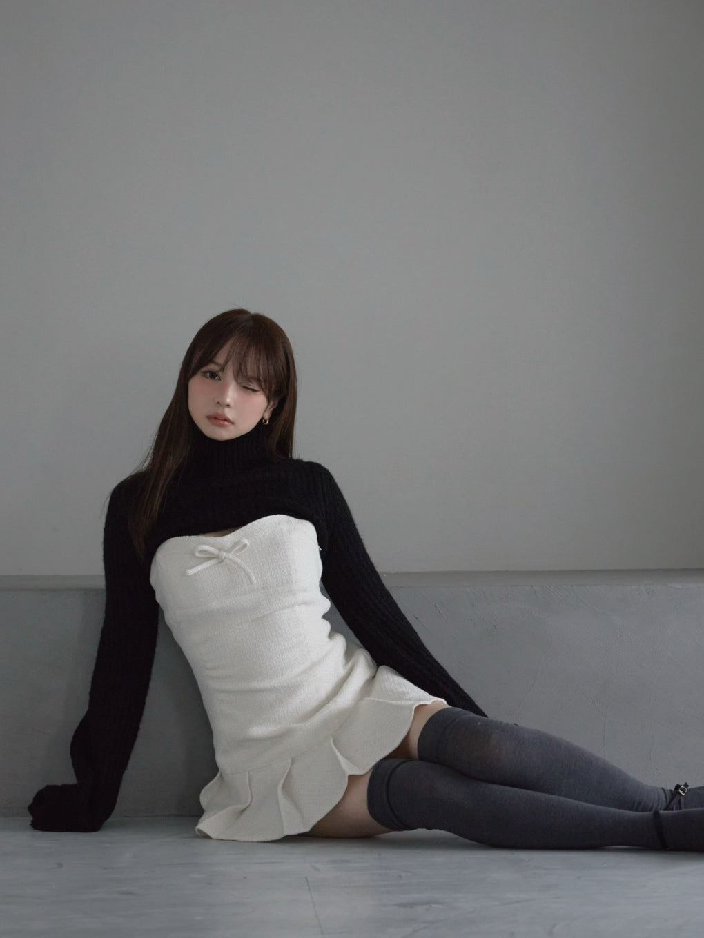 ANDMARY】Twiggy tweed mini dress