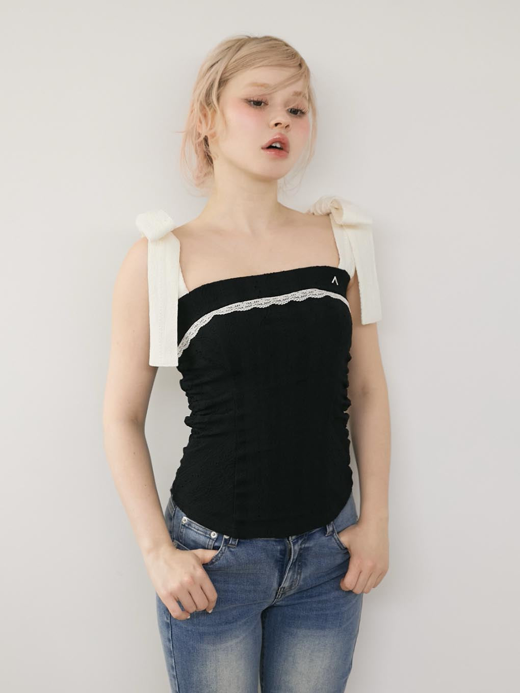 ANDMARY】Samantha ribbon tops