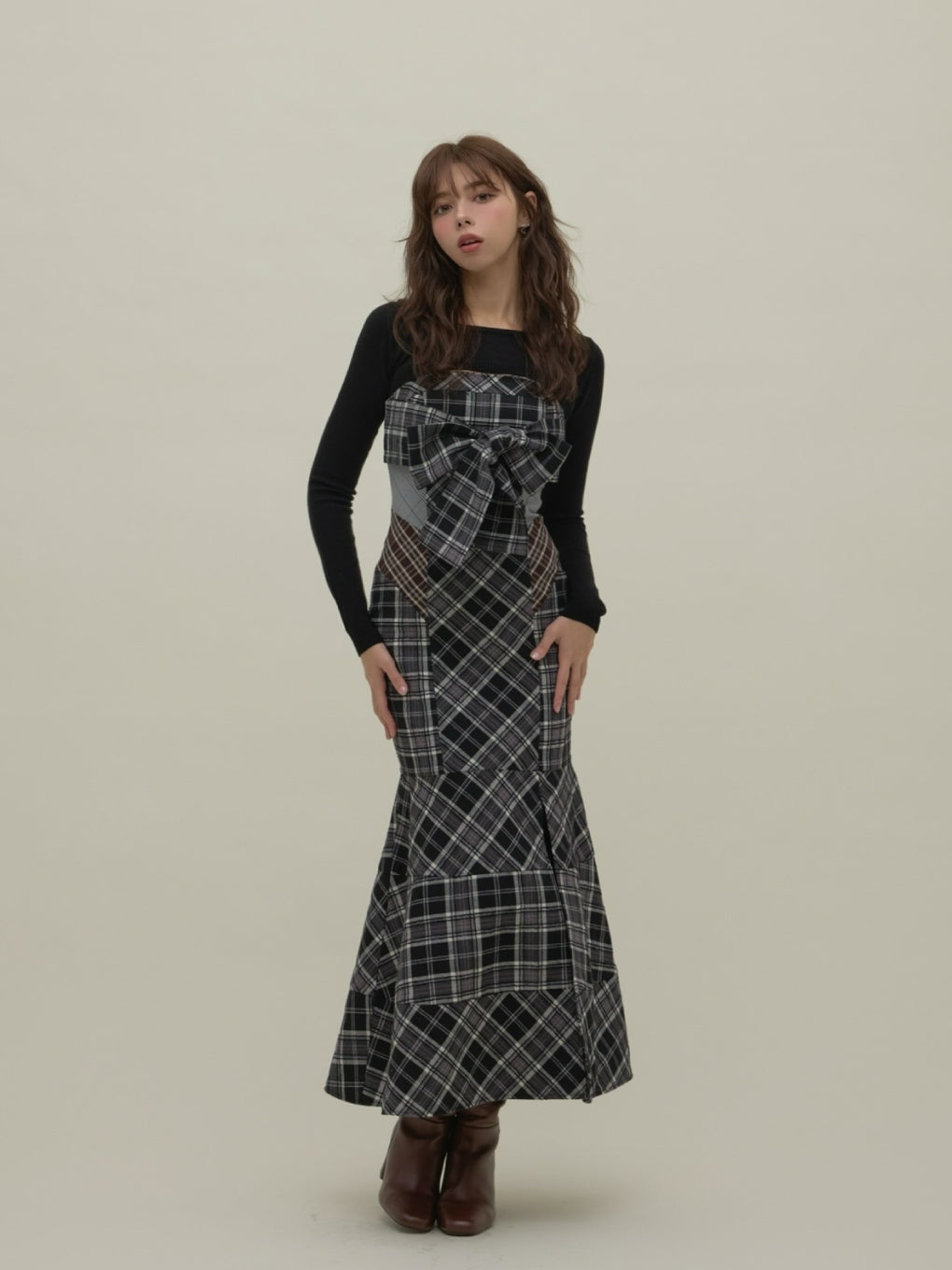 ANDMARY】Juni check dress
