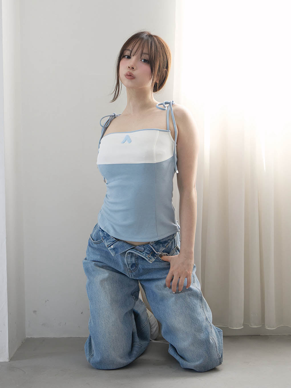 ANDMARY】Sora bicolor camisole
