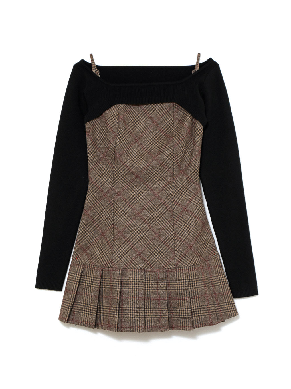 ANDMARY】Selena check mini dress