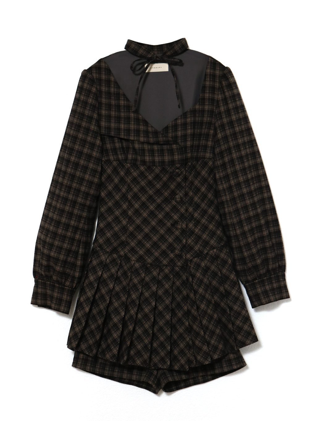 ANDMARY】Renon pleats mini dress