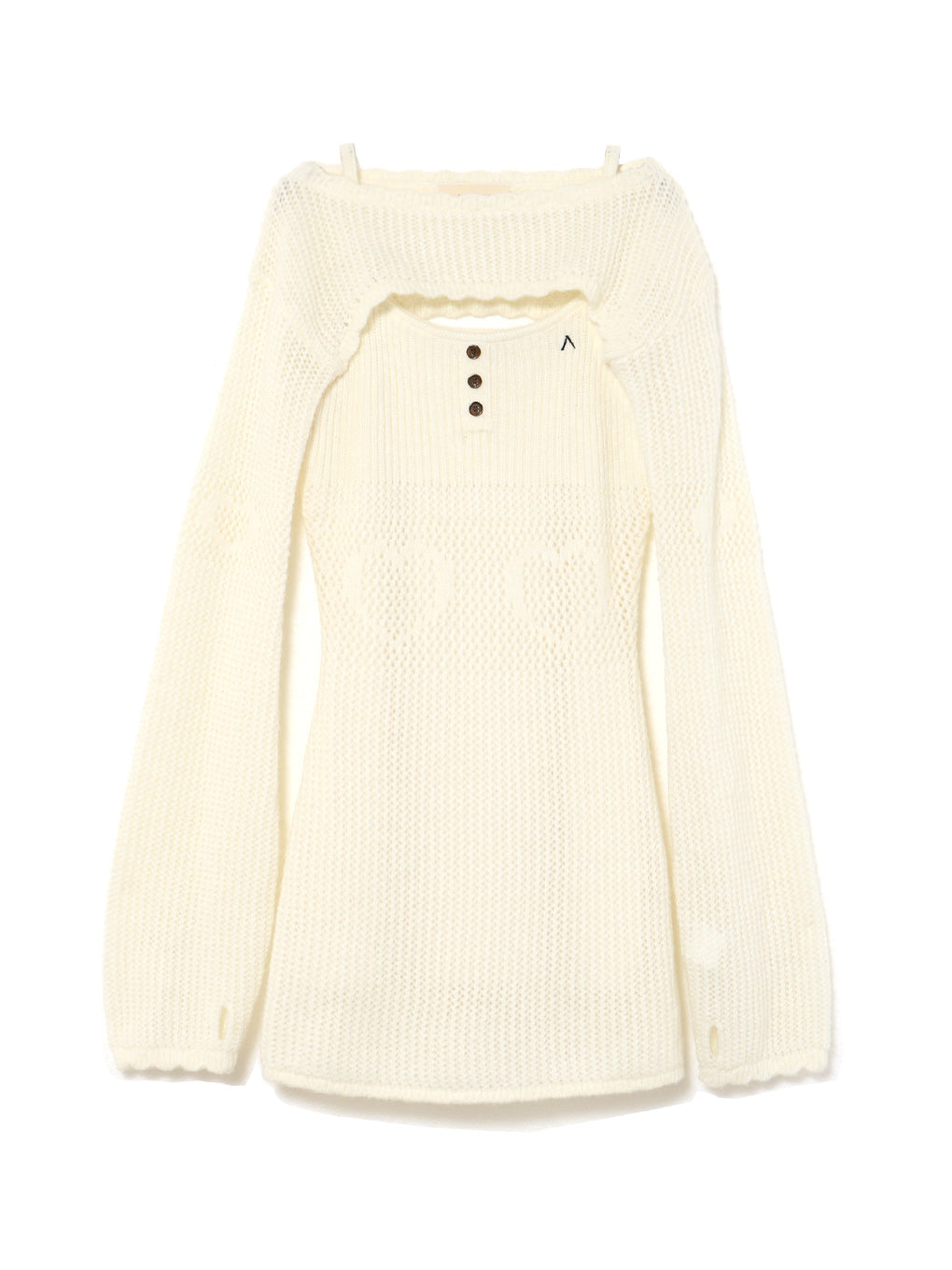 ANDMARY】Heart stitch mini dress