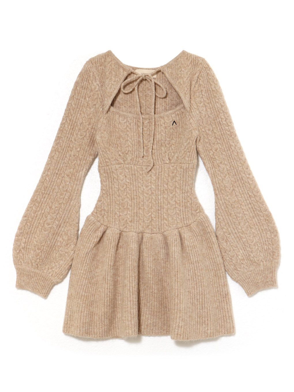 ANDMARY】Amy cable flare mini dress