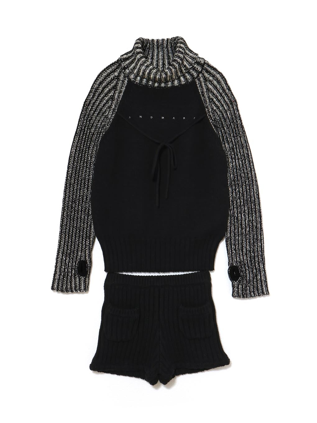 ANDMARY】Mary logo loose knit set up