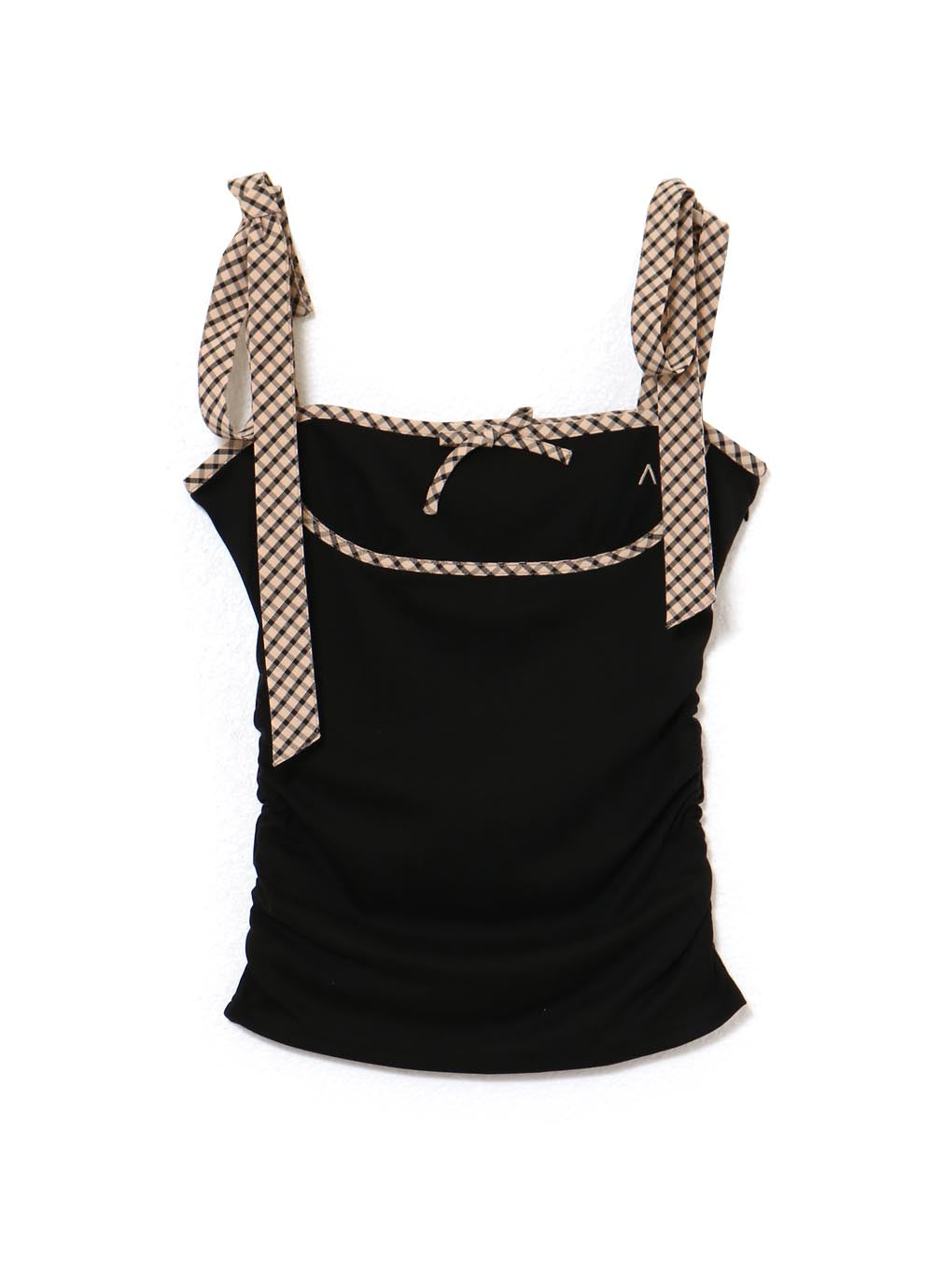 ANDMARY】Alice check ribbon tops