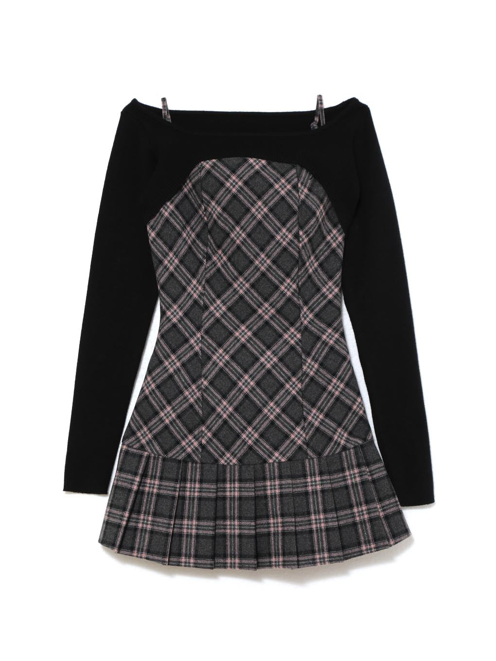 ANDMARY】Selena check mini dress