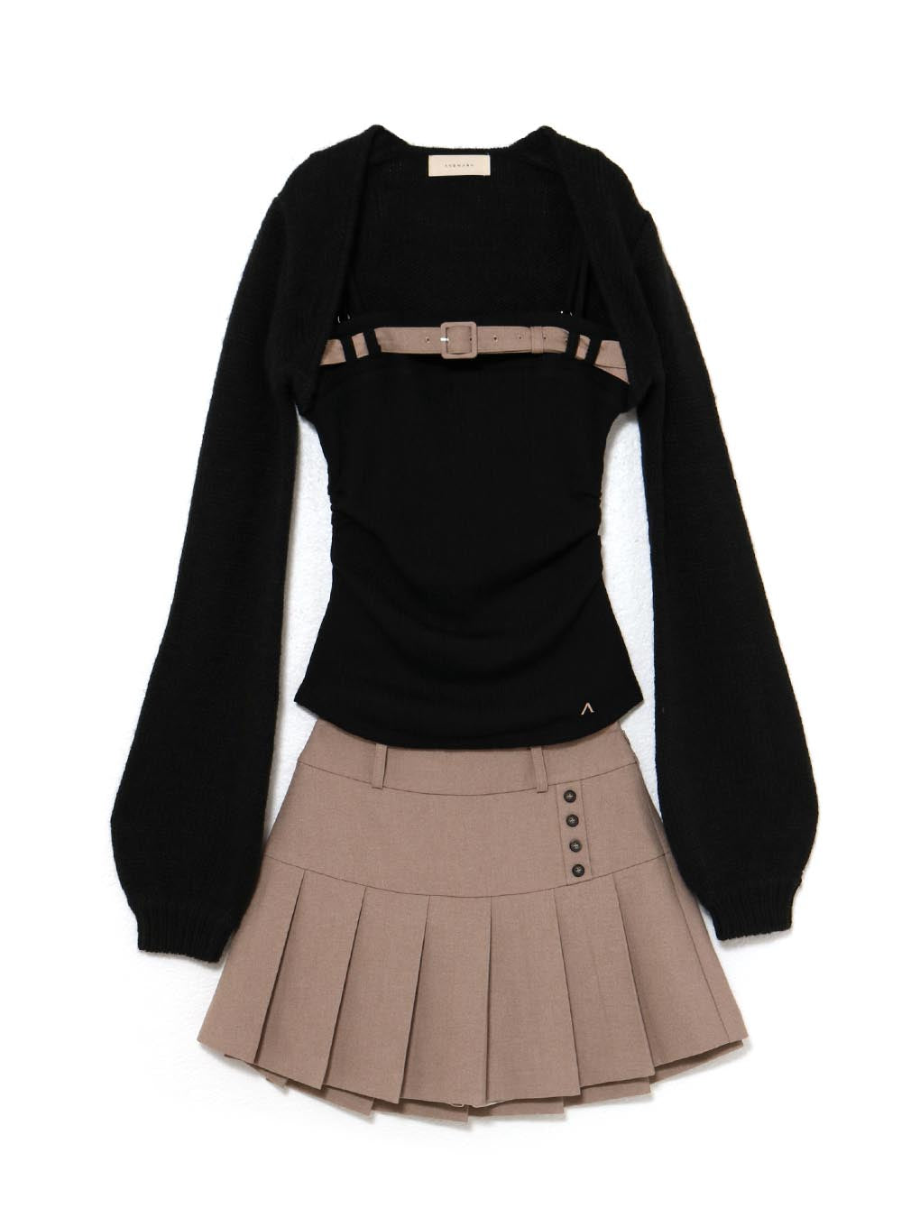 ANDMARY】Heidi belt pleats set up