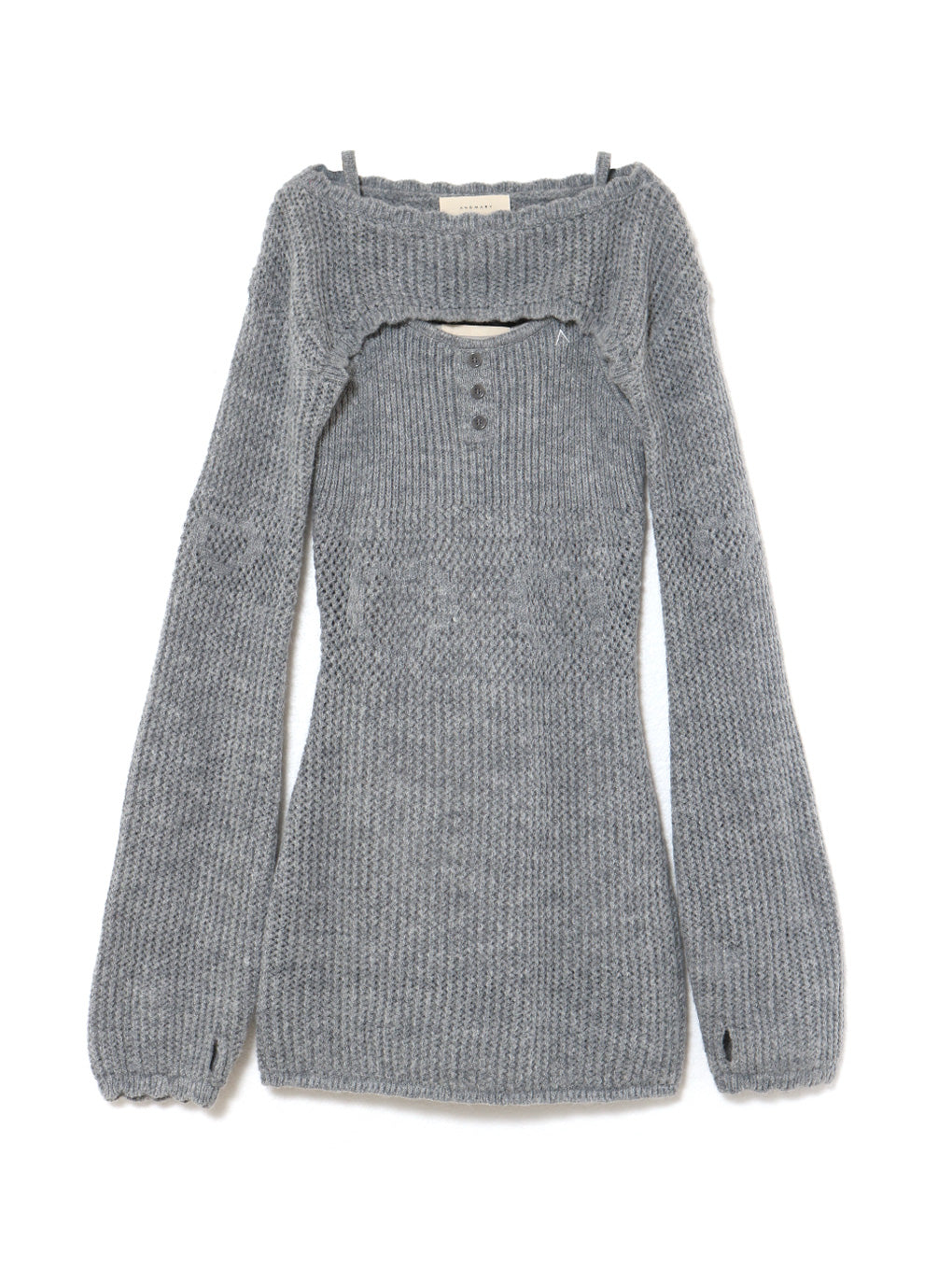 ANDMARY】Heart stitch mini dress