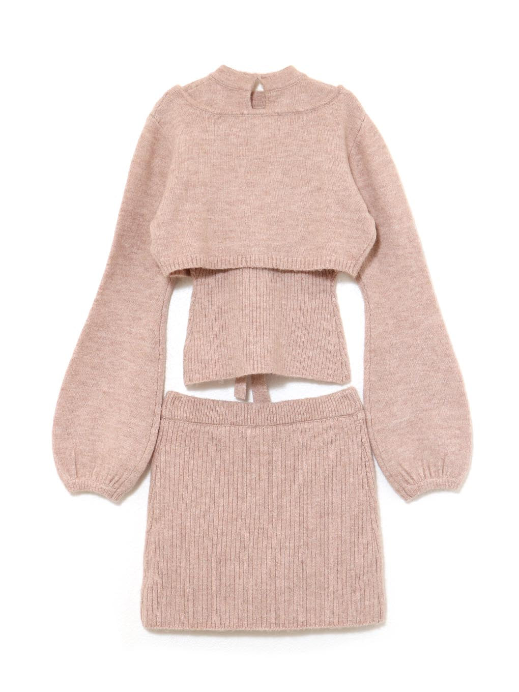 ANDMARY】Flower knit set up