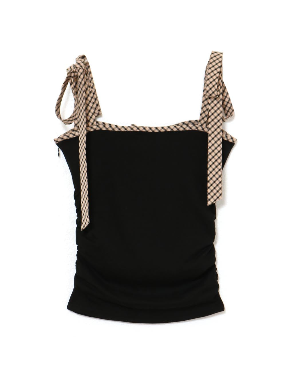 ANDMARY】Alice check ribbon tops