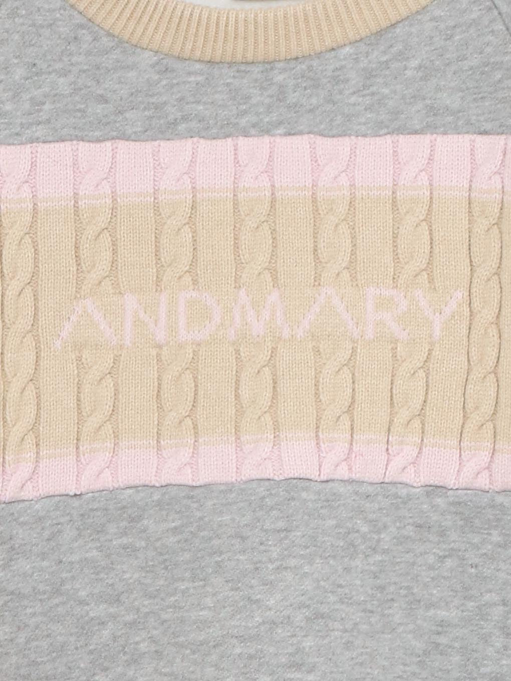 ANDMARY】Logo loose sweat
