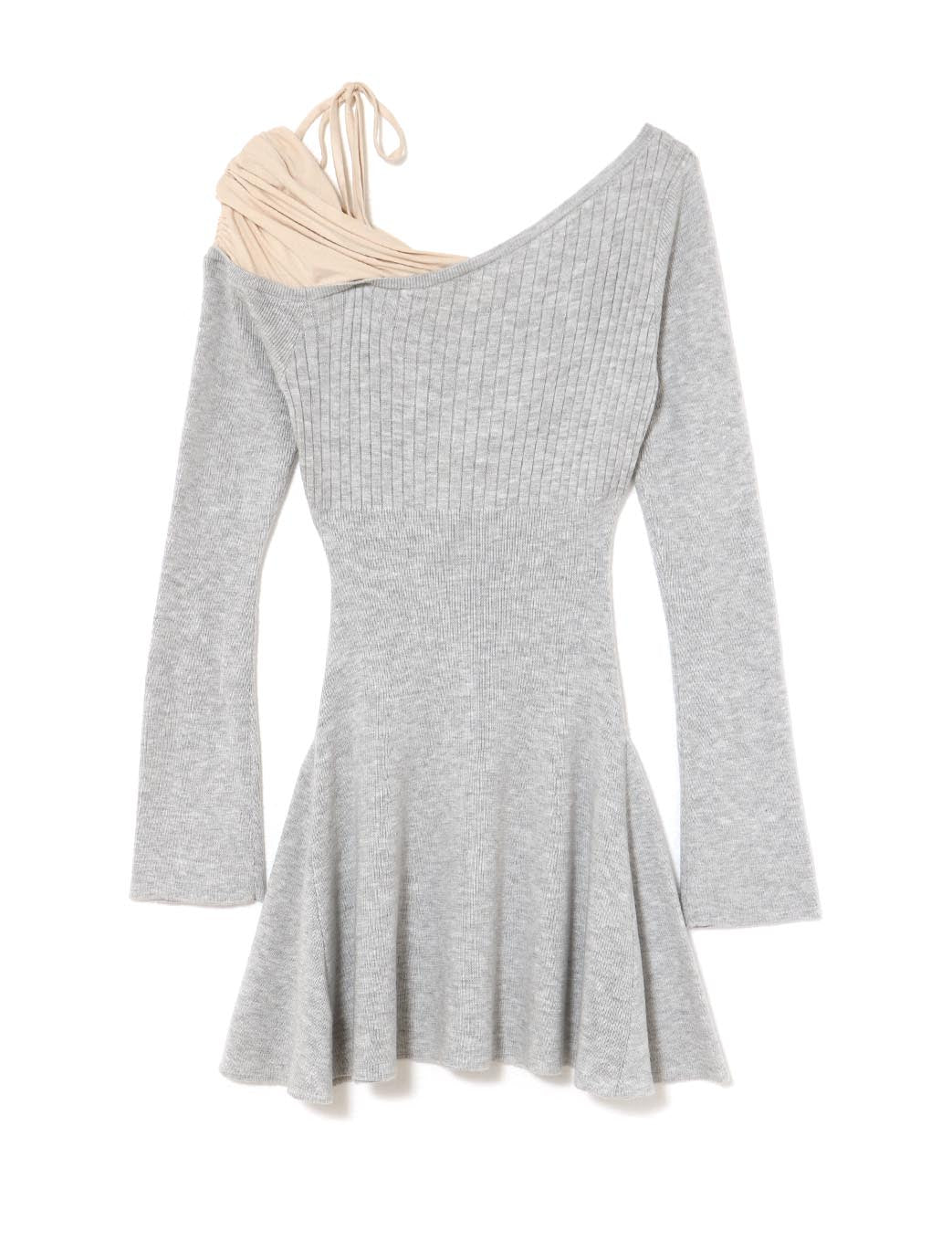 Helen knit flare mini dress