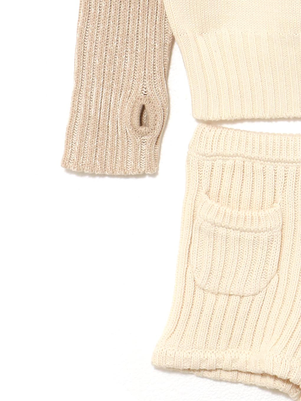 ANDMARY】Mary logo loose knit set up