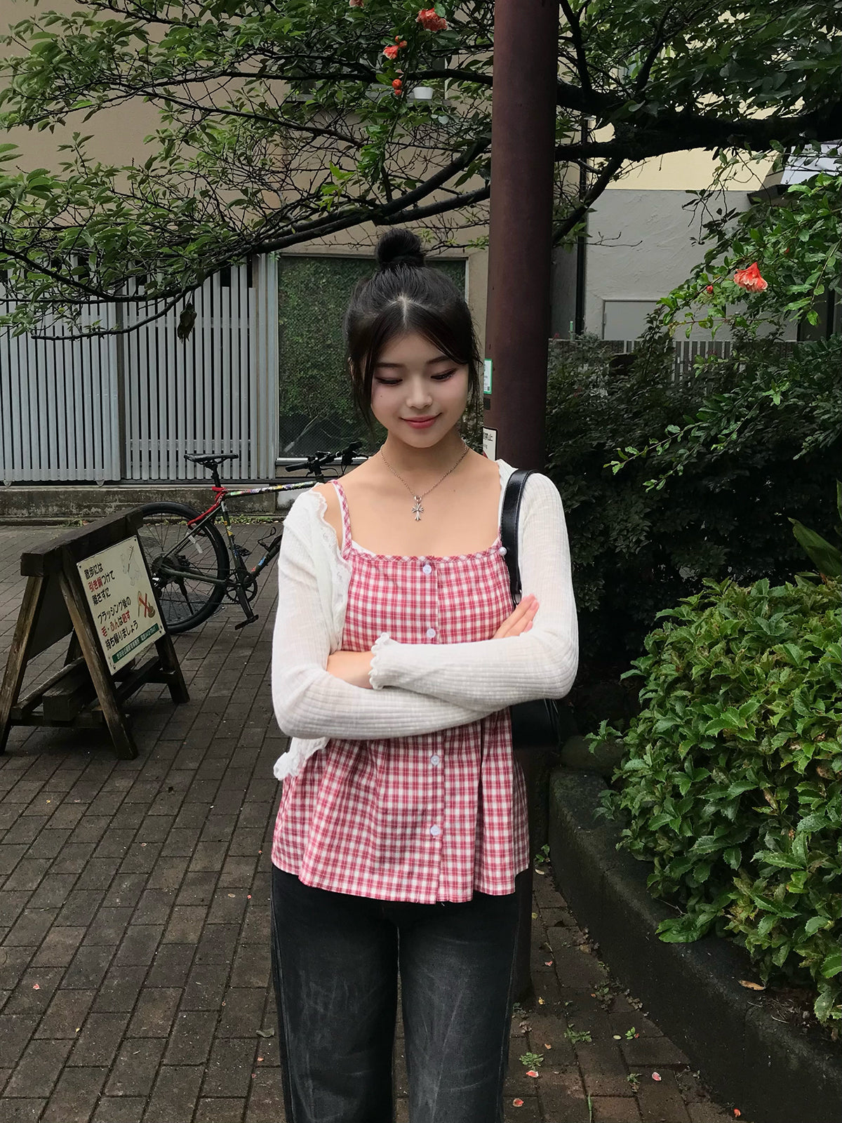 チェックキャミソールビスチェ – ANDOR ONLINE