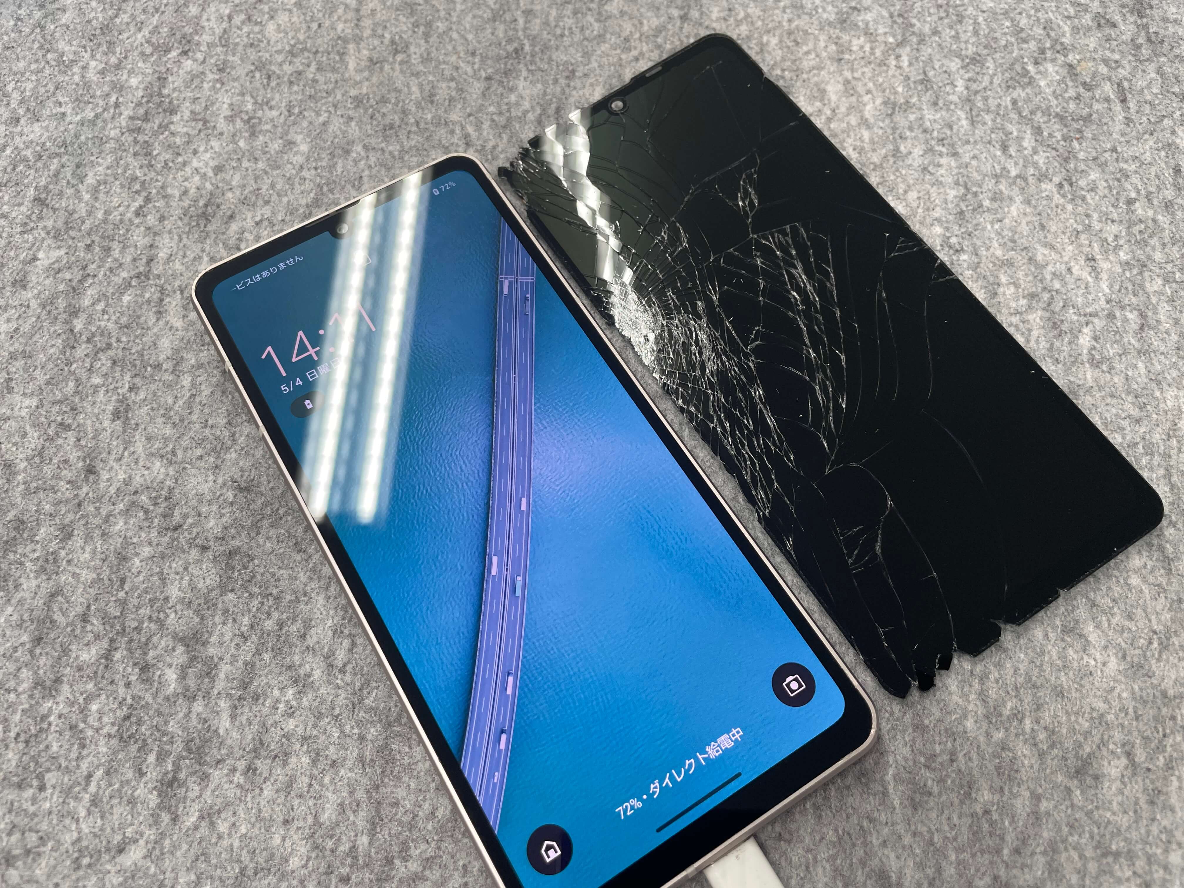 AQUOS sense8 画面割れ修理も即日対応可能です | Xperia Galaxy AQUOS