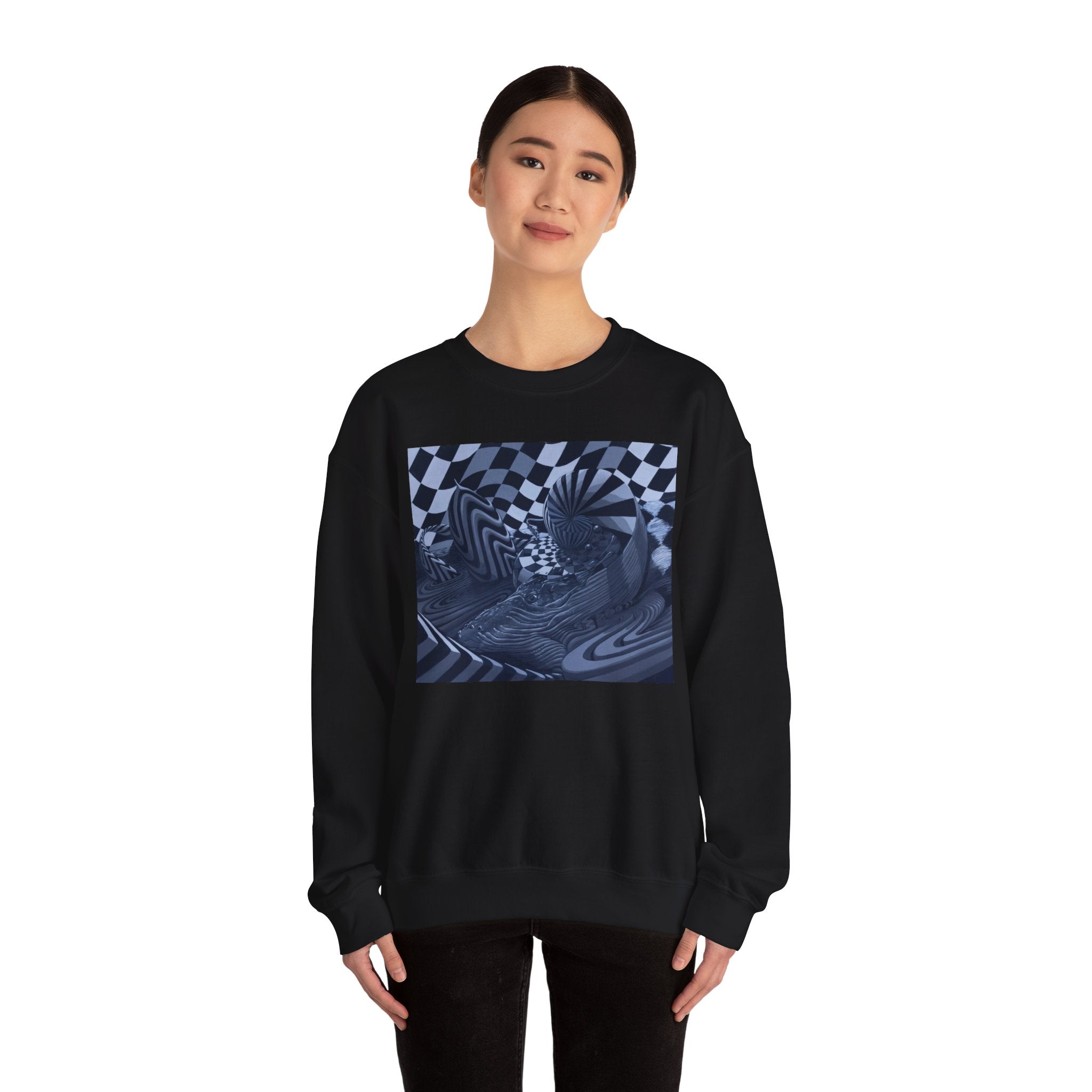 Whale Spin Unisex Heavy Blend Crewneck Sweatshirt