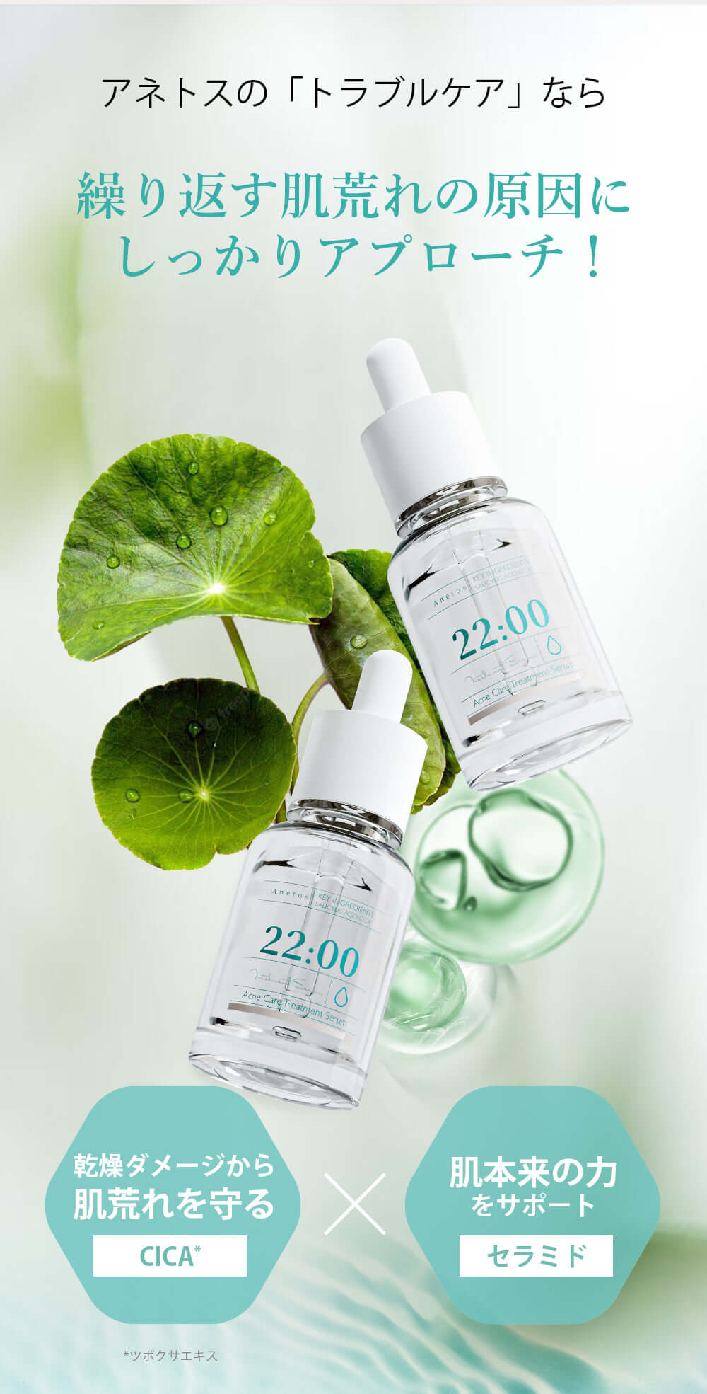 アネトス 5点セット 22:00 アネトス 5点セット（トナー＋セラム＋