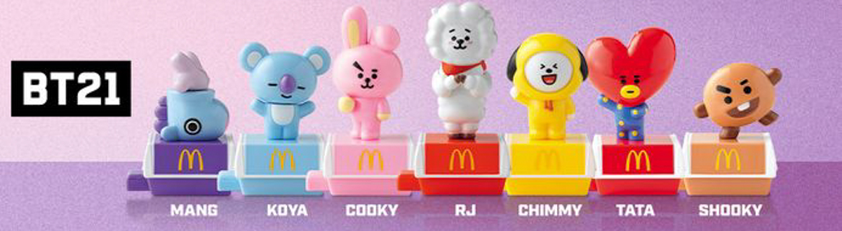 BT21 Chega ao McDonald's com McCrispy Chicken Cajun - Anexo Geek