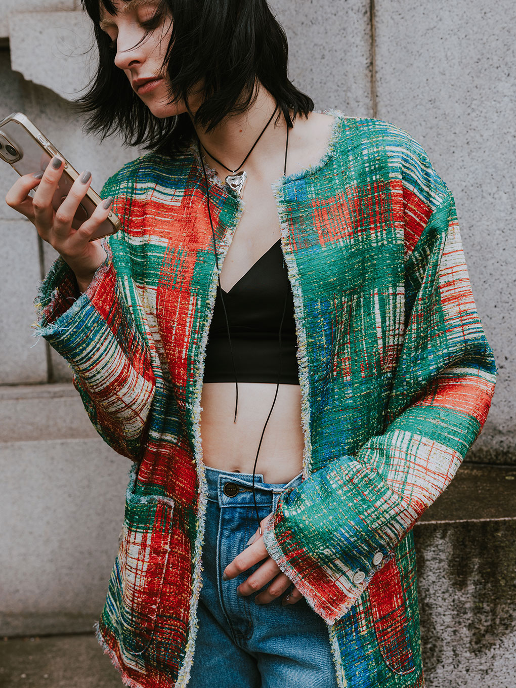 Ameri Vintage / LADY LIKE PRINT TWEEDS JACKET - 熊本市のセレクト