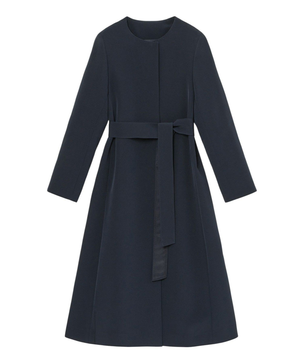 Eternal Line 2025】コンパクトストレッチノーカラーコート|ANAYI