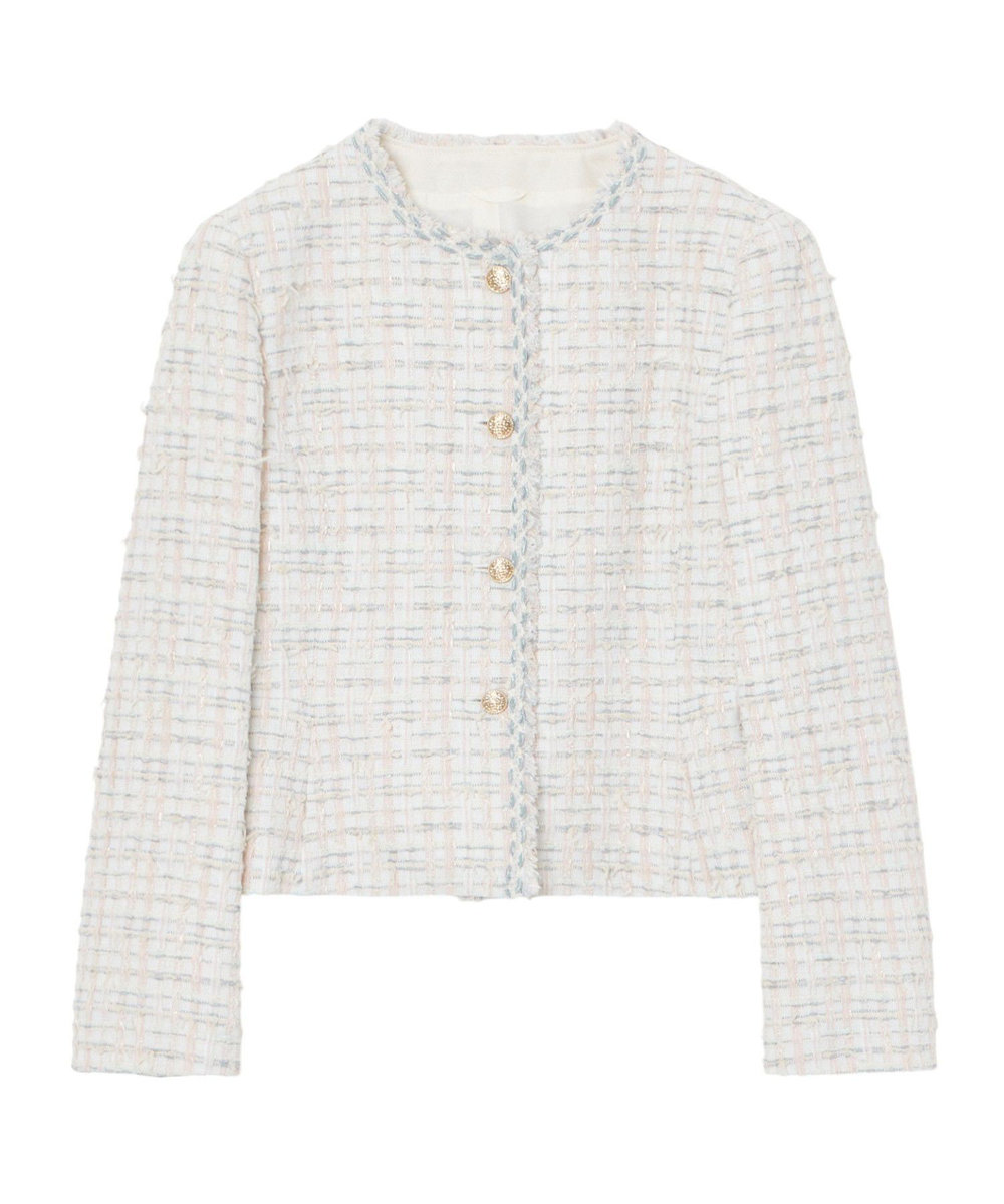 Eternal Line 2025】ミックスツイードペプラム ジャケット|ANAYI