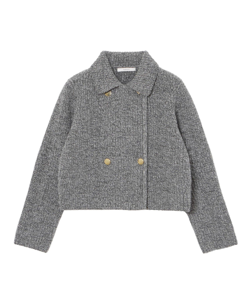 セットアップ対応商品】スーパージロン襟付き カーディガン|ANAYI