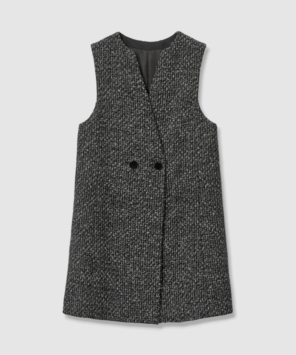 セットアップ対応商品】ラメファンシーツイードジレ ワンピース|ANAYI
