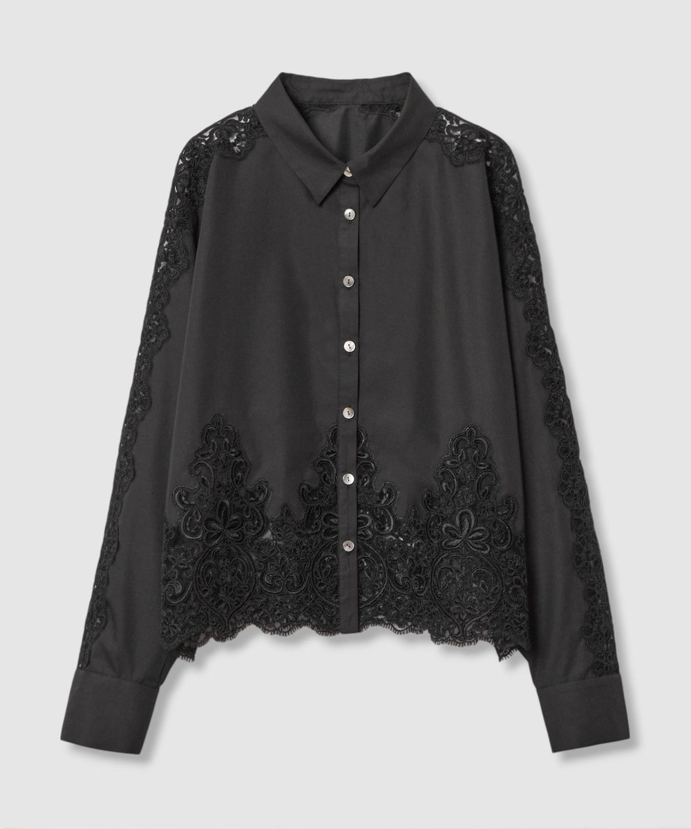 カットワークレースコットンシャツ|ANAYI OFFICIAL ONLINE STORE
