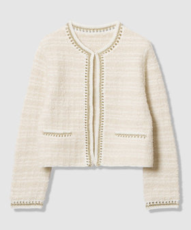 ノットツイードエジング カーディガン|ANAYI OFFICIAL ONLINE STORE