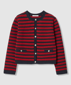 アイレットボーダー カーディガン|ANAYI OFFICIAL ONLINE STORE