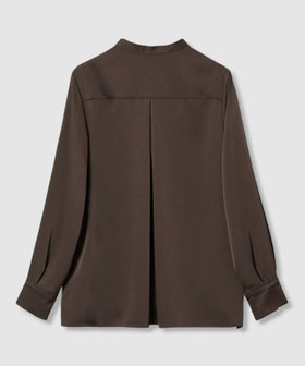 セットアップ対応商品】ストレッチサテンタイ付き ブラウス|ANAYI